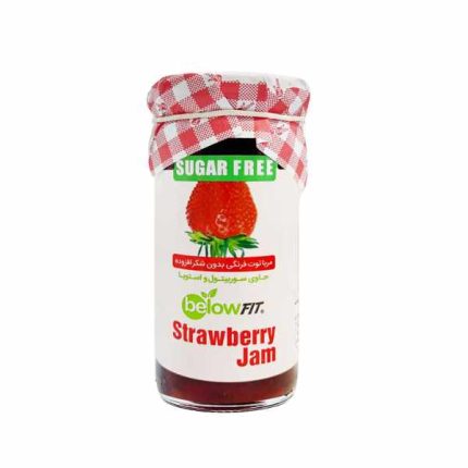 مربای توت فرنگی بدون شکر بی‌لوفیت