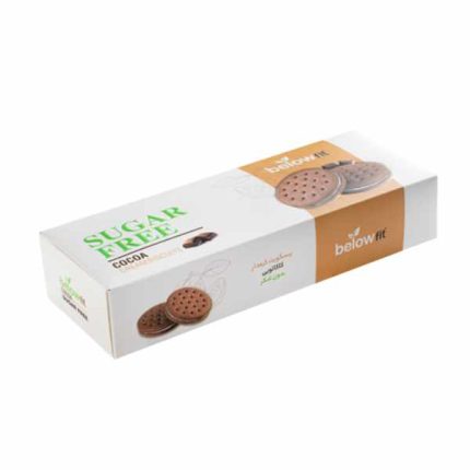 بیسکویت کرمدار سبوس دار بدون قند با طعم کاکائو