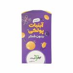 آب‌نبات پولکی بدون شکر زعفرانی