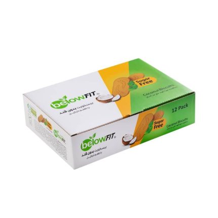 بیسکویت نارگیل تک نفره بسته ۱۲ عددی