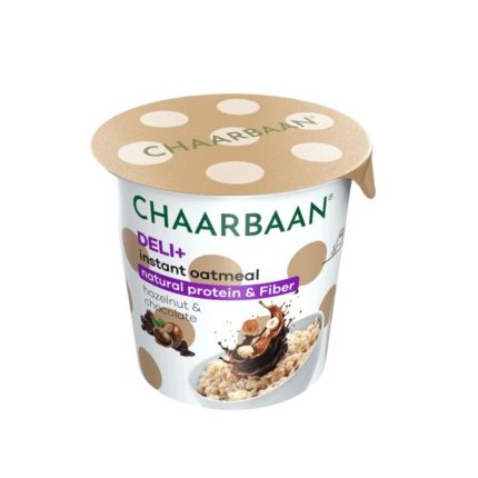 اوتمیل فوری پروتئینی با طعم شکلات فندوق لیوانی