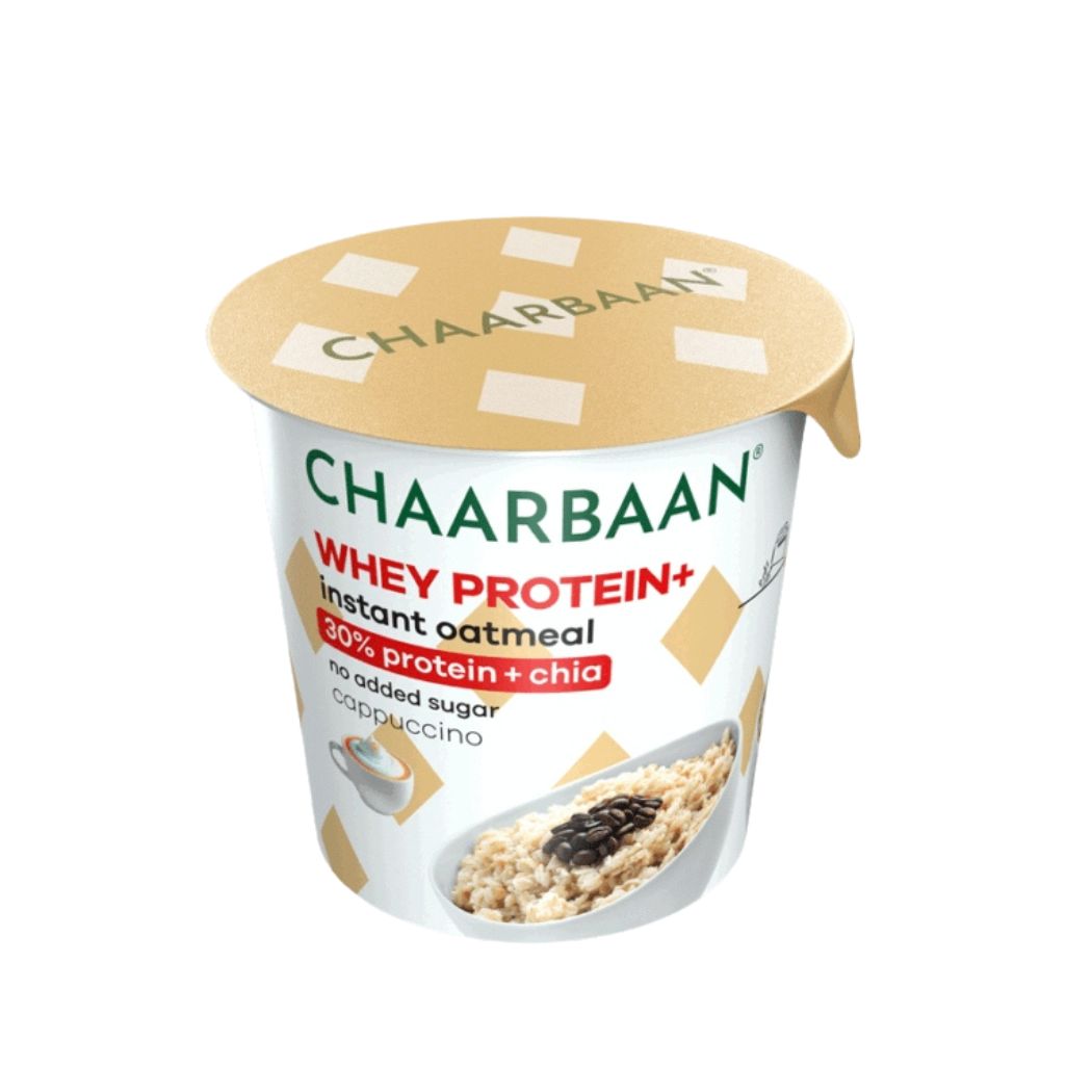 اوتمیل فوری پروتئینی با طعم کاپوچینو لیوانی اوتمیل فوری پروتئینی با طعم کاپوچینو لیوانی