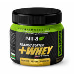 کره بادام زمینی 500 گرمی با پروتئین WHEY