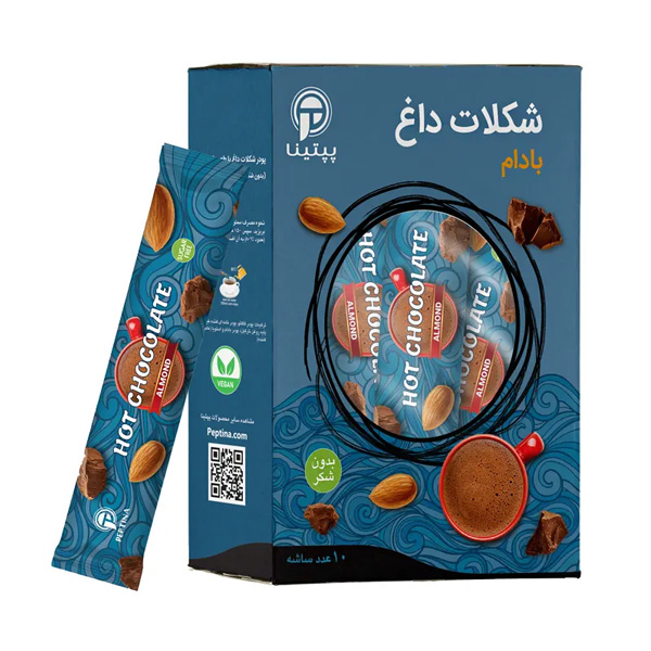شکلات داغ با بادام پپتینا شکلات داغ با بادام پپتینا