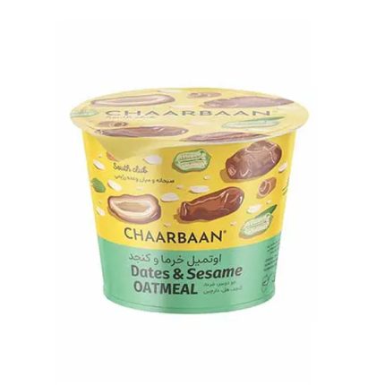 اوتمیل فوری با طعم کنجد و خرما