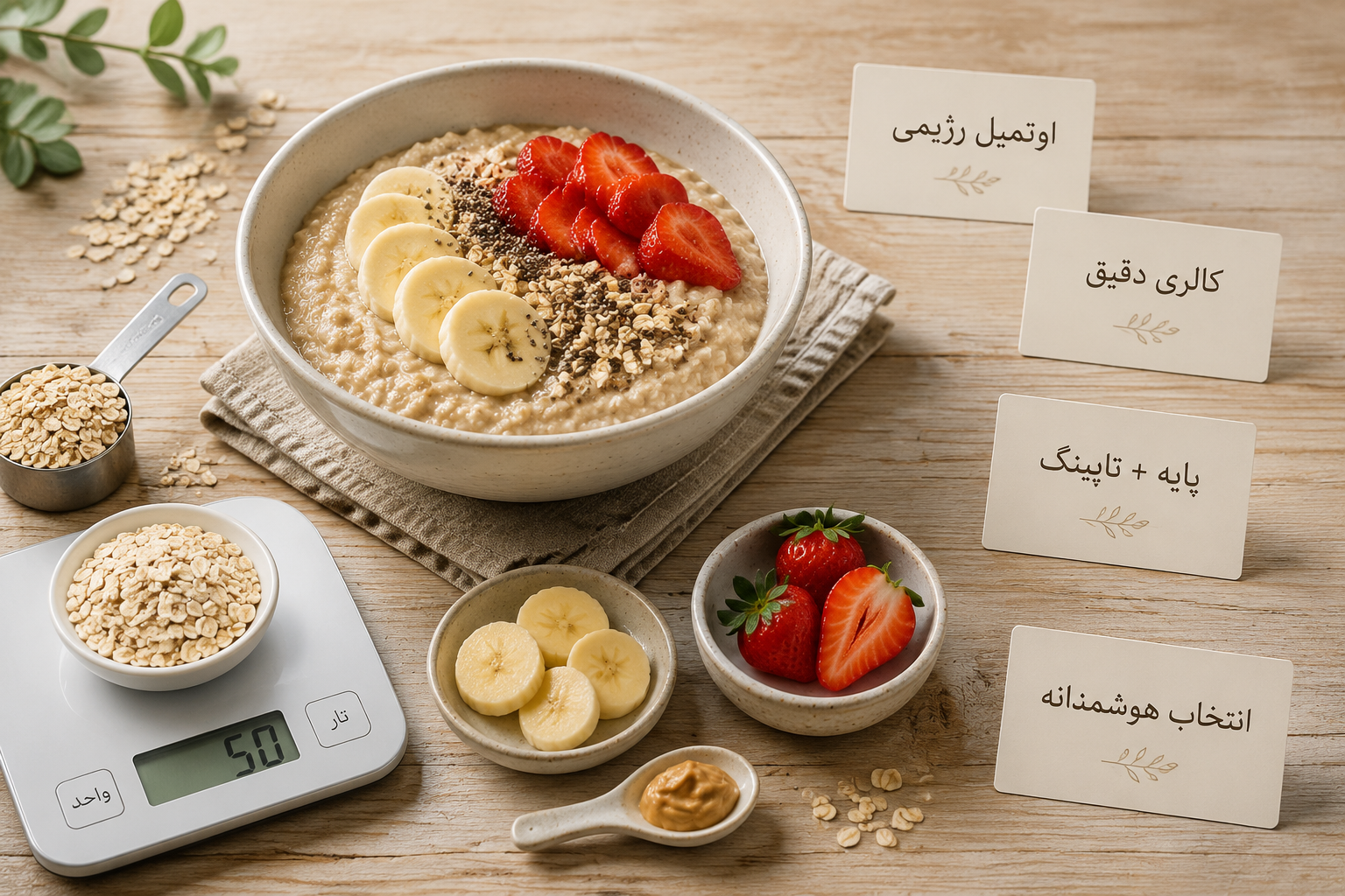 کالری اوتمیل رژیمی