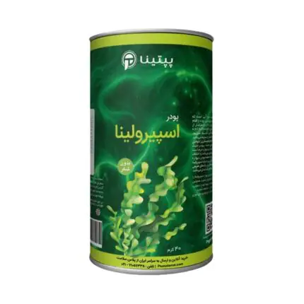 قوطی 40 گرمی اسپرولینا سبز پپتینا